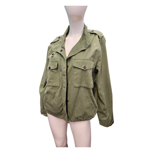 TORRID Army Green Twill Jacket Womens Large or Torrid Size 1 - Picture 3 of 7